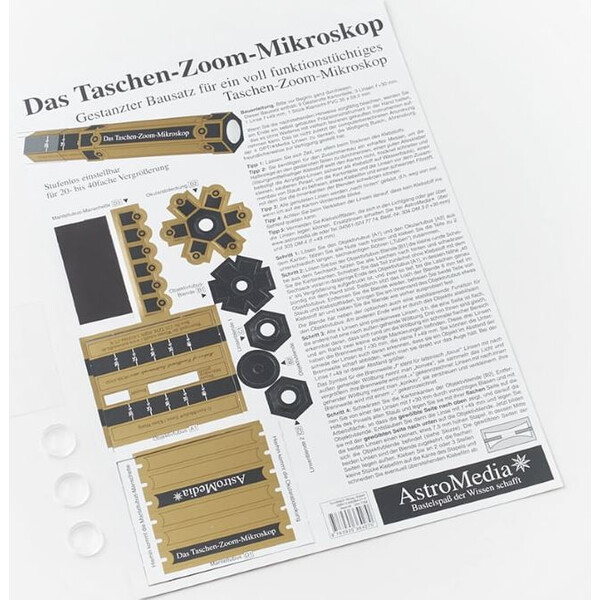 AstroMedia Zestaw Taschen-Zoom-Mikroskop