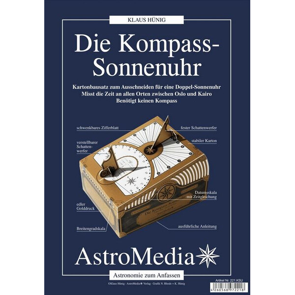 AstroMedia Zestaw Kompas - zegar słoneczny