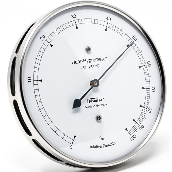 Fischer Stacja meteo Hair-Hygrometer Stainless Steel