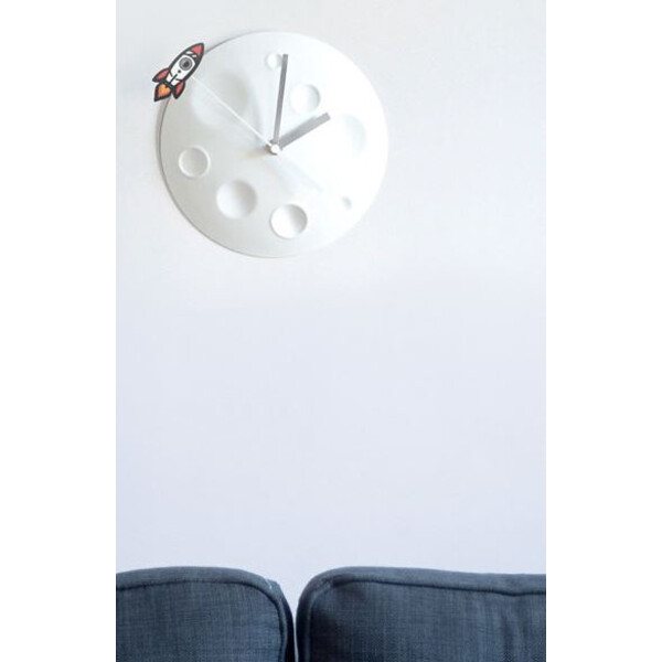 suck UK Zegar Rocket Moon Clock