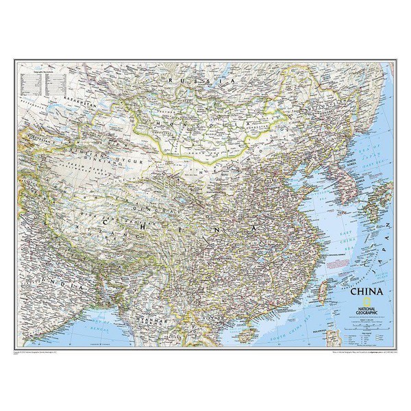National Geographic Mapa Chin