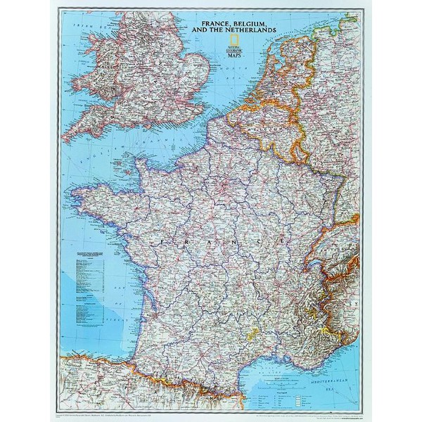 National Geographic Mapa Francja