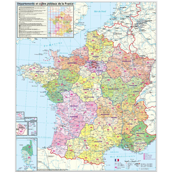 Stiefel Mapa kodów pocztowych Francji (Francuski)