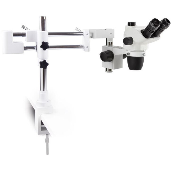 Euromex Mikroskop stereoskopowy zoom NZ.1703-BC, 6.5-55x, Doppelarm, Tischklemme, trino