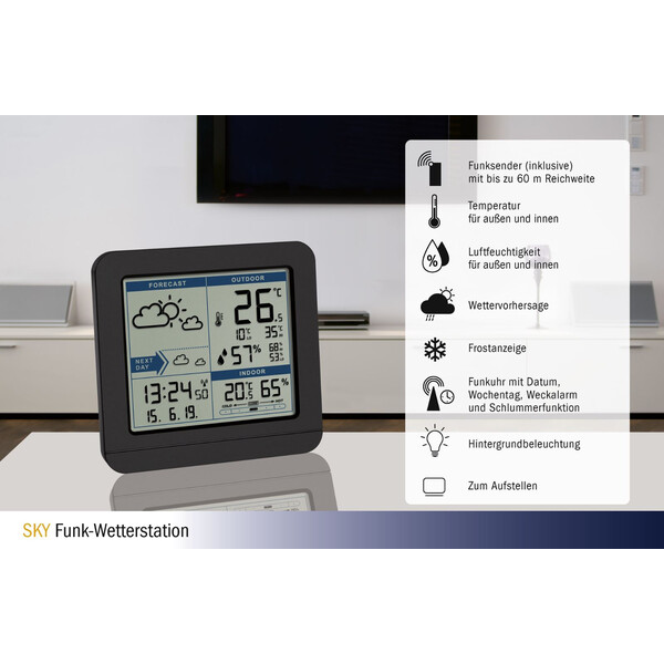 TFA Stacja meteo Weather station Sky black