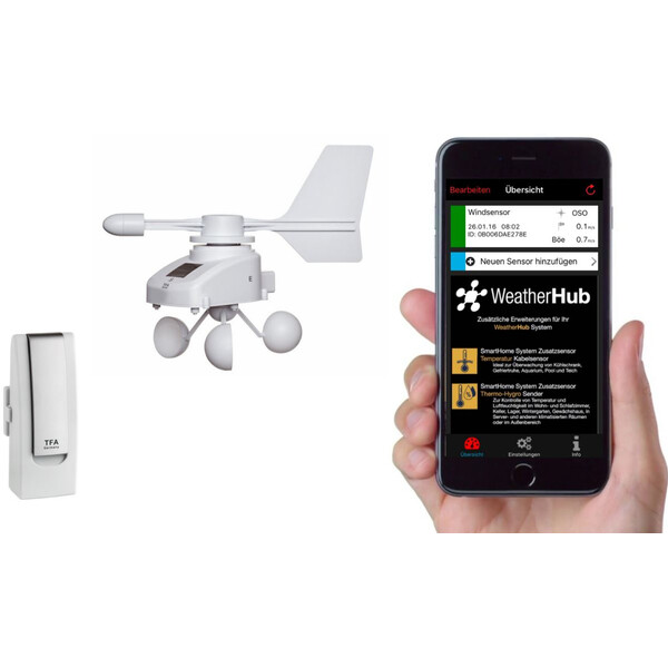 TFA Stacja meteo WeatherHub Starter-Set with wireless wind meter