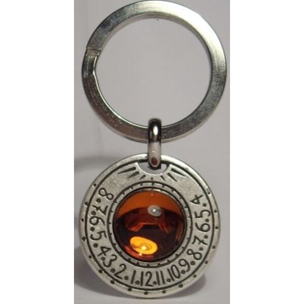 Ragalaxys Keychain Saturn Sundial Topas