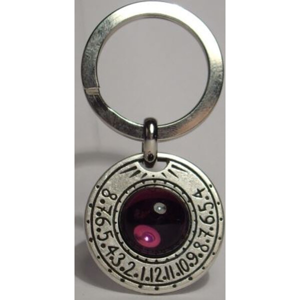 Ragalaxys Saturn Sundial Amethyst brelok do kluczy