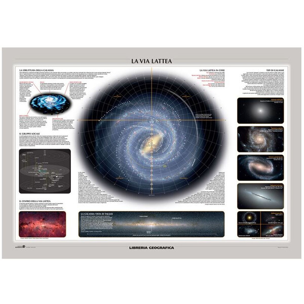 Libreria Geografica Plakaty Il Sistema Solare/ La Via Lattea