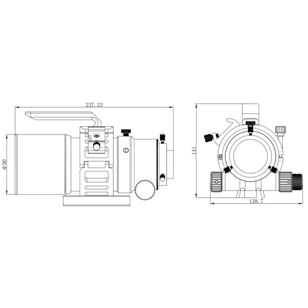 Omegon Refraktor apochromatyczny  Pro APO AP 61/335 ED OTA