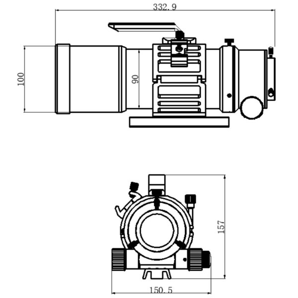 Omegon Refraktor apochromatyczny  Pro APO AP 76/342 Triplet ED OTA