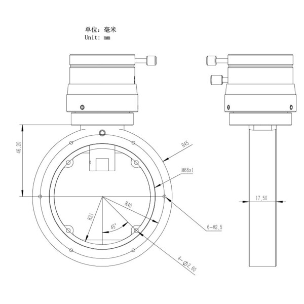 ZWO M68 Off-Axis-Guider