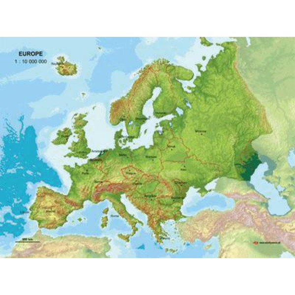 MBM Systems Prawdziwa mapa 3D - Europa