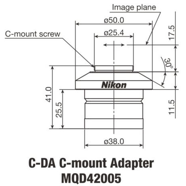 Nikon Adaptery do aparatów fotograficznych C-DA C-Mount Adapter 1x