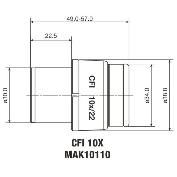 Nikon Okular CFI Eyepiece 10X/22