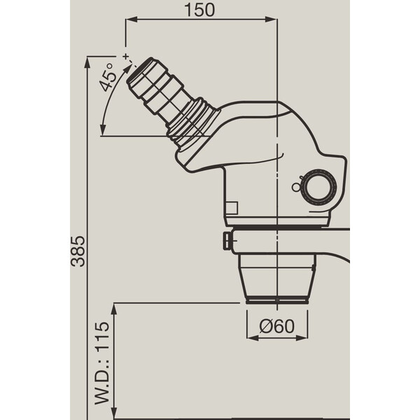 Nikon Mikroskop stereoskopowy zoom SMZ745, bino, 0.67x-5x,45°, FN22, W.D.115mm, statyw jednoramienny