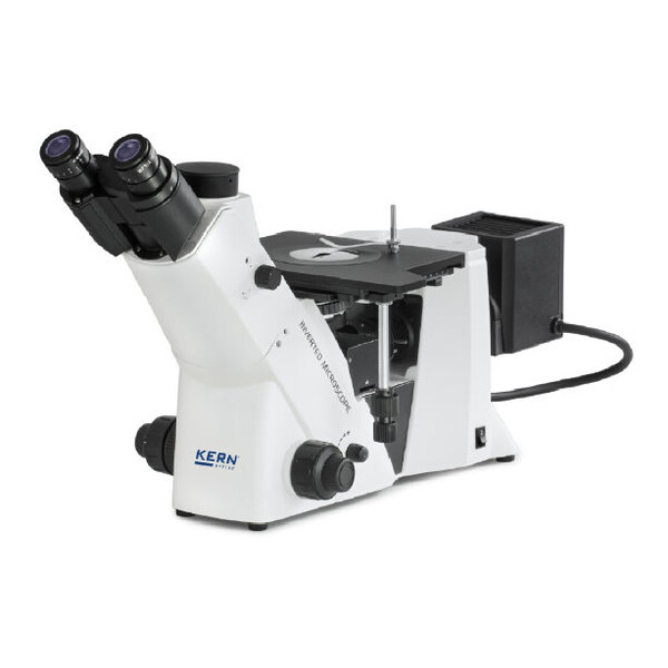 Kern Mikroskop odwrócony OLM 171, odwrotny, MET, POL, trino, Inf planchrom, 50x-500x, Światło odbite, HAL, 50W