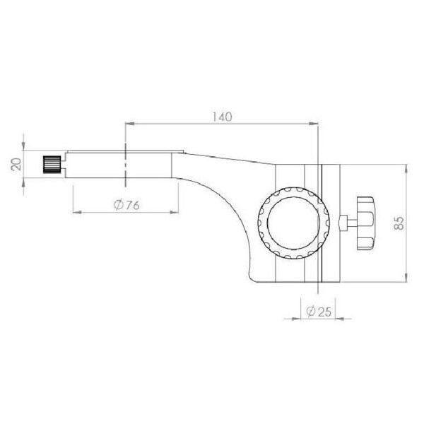 Kern Mikroskop stereoskopowy zoom OZM 913, trino, 7x-45x, HSWF 10x23 mm, Stativ, Einarm (515 mm x 614 mm) m. Tischplatte, Ringlicht LED 4.5 W