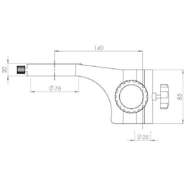 Kern Mikroskop stereoskopowy zoom OZM 933, trino, 7-45x, HSWF 10x23 mm,  Stativ, doppelarm, 614x545 mm, m. Tischplatte, Ringlicht LED 4.5 W