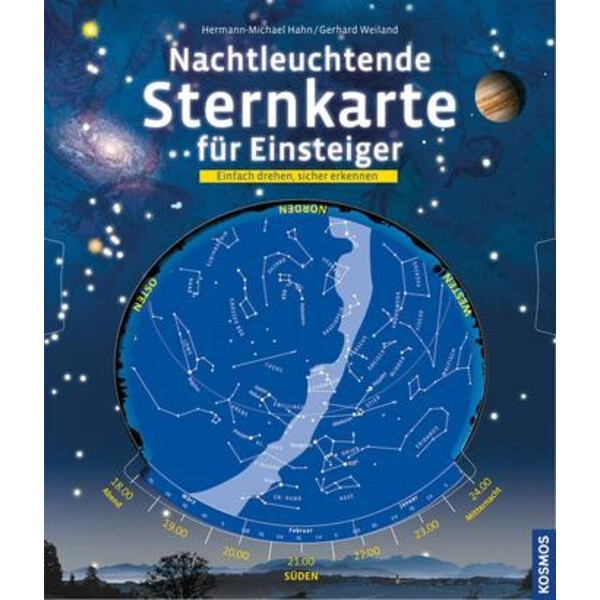 Kosmos Verlag Świecąca w nocy mapa gwiazd dla początkujących