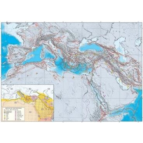 UKGE Mapa geodynamiczna basenu Morza Śródziemnego