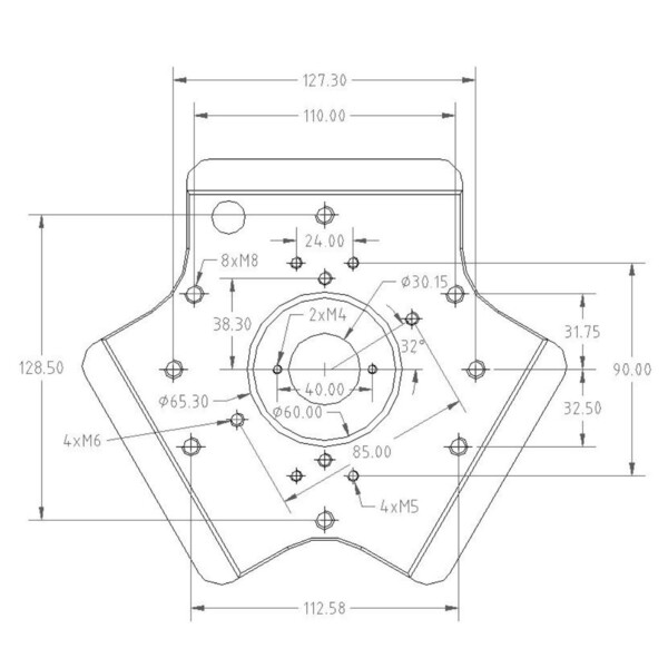 Avalon Statyw T-Pod 130 czerwony