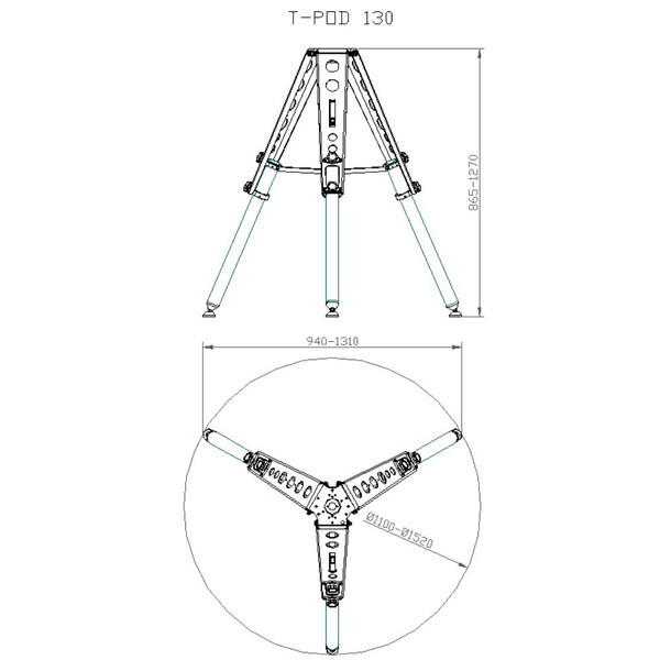 Avalon Statyw T-Pod 130 czerwony