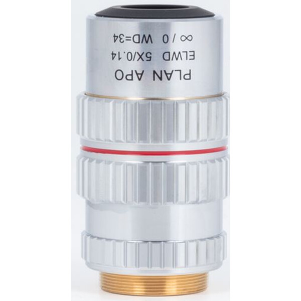 Motic Plan apochromat. obiektyw PA ELWD 5X/0.140 (szer. 34mm) Regulacja ogniskowej