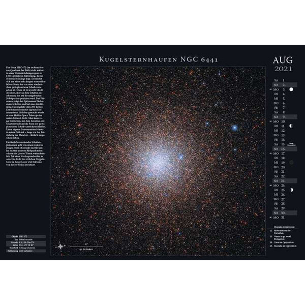 Astronomie-Verlag Kalendarze Weltraum-Kalender 2021