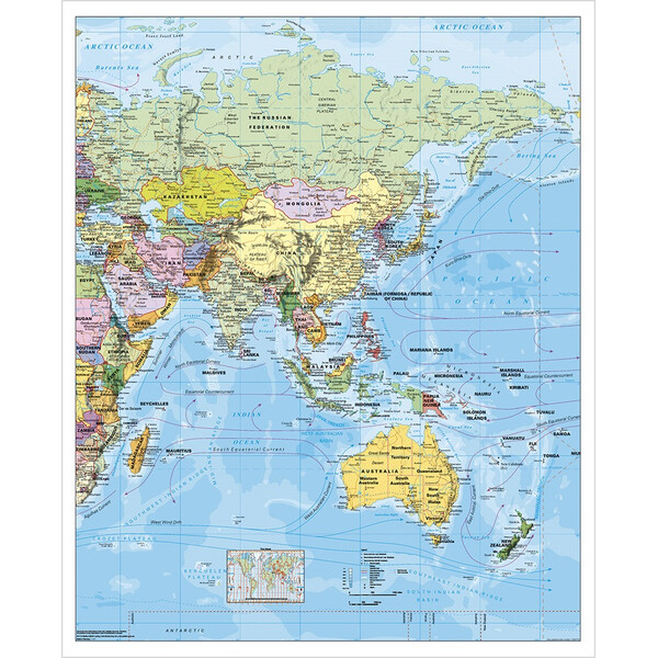 Stiefel Mapa antyczny National Geographic Azja