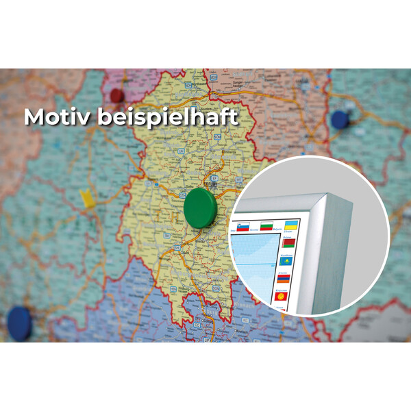 Stiefel Mapa USA polityczne z kodem pocztowym