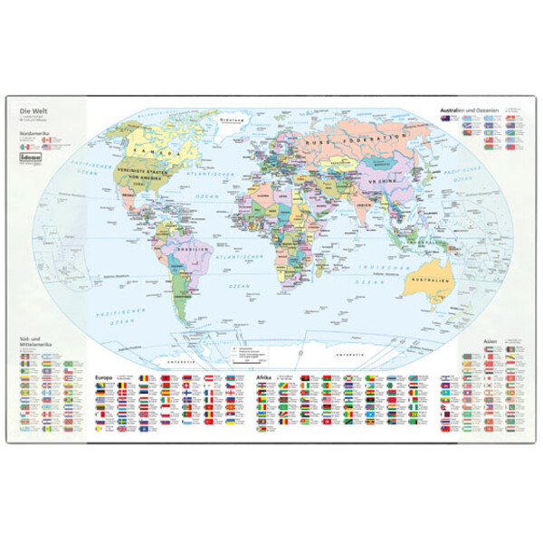 Idena Materiał piśmienny Mapa świata