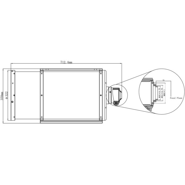 Omegon Teleskop Aspherical Cassegraina 260/1300 OTA