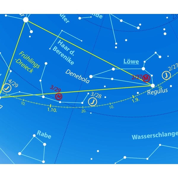 Oculum Verlag Mapa gwiazd Drehbare Himmelskarte Sterne und Planeten 30cm