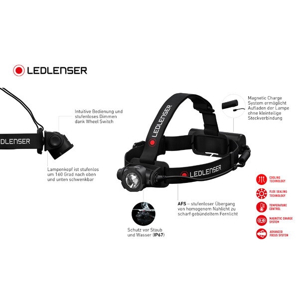 LED LENSER Latarka czołowa H7R Core