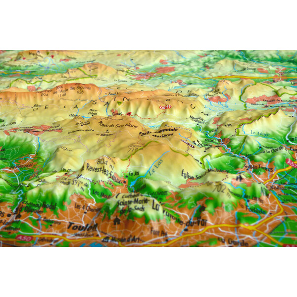 3Dmap Mapa regionalna Sainte-Victoire et Sainte-Baume