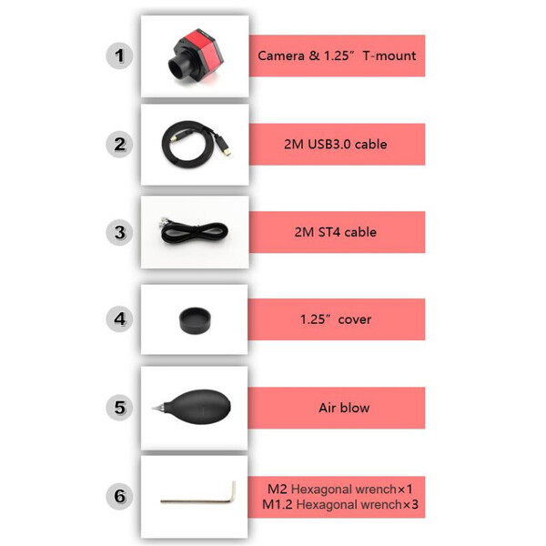 TS Optics Aparat fotograficzny TS178M USB3.0 Mono