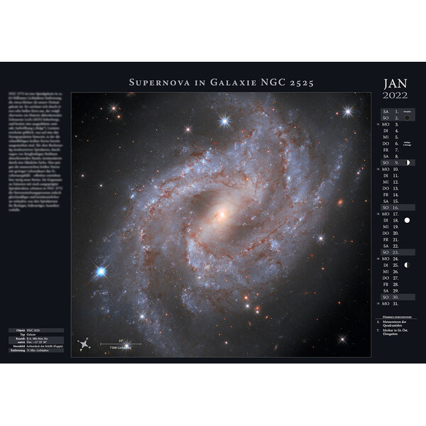 Astronomie-Verlag Kalendarze Weltraum-Kalender 2022