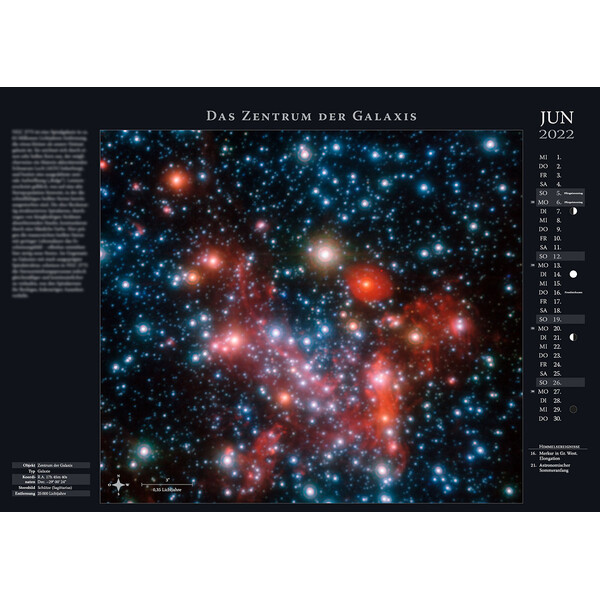 Astronomie-Verlag Kalendarze Weltraum-Kalender 2022