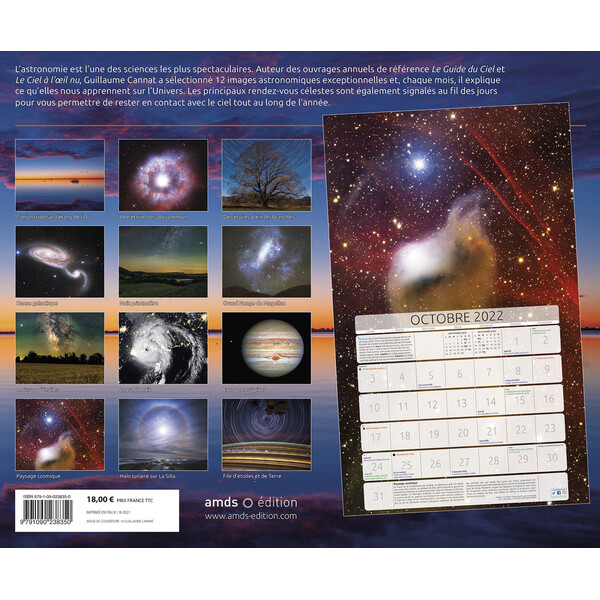 Amds édition  Kalendarze Astronomique 2022