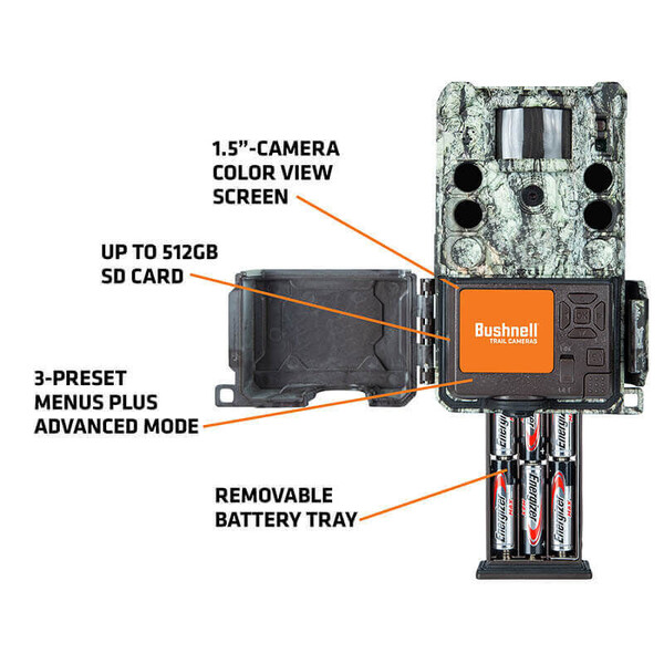 Bushnell Kamera do obserwacji dzikich zwierząt 30MP CORE 4KS Tree Bark Camo No Glow, Box 5L