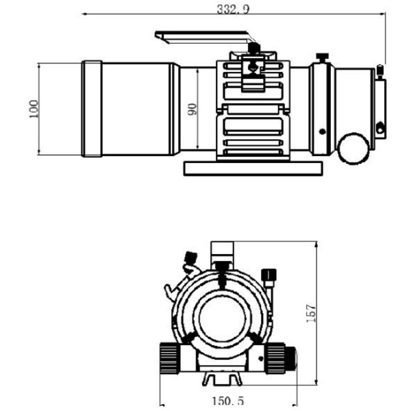 TS Optics Refraktor apochromatyczny  AP 76/418