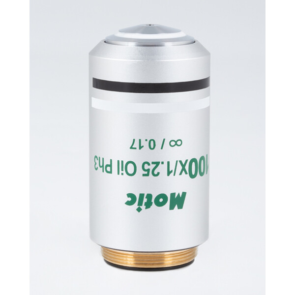 Motic Obiektyw CCIS, UC PL Ph, 100X / 1,25, szer. 0,16 mm, nieskończoność, PL, Ph, olej, S