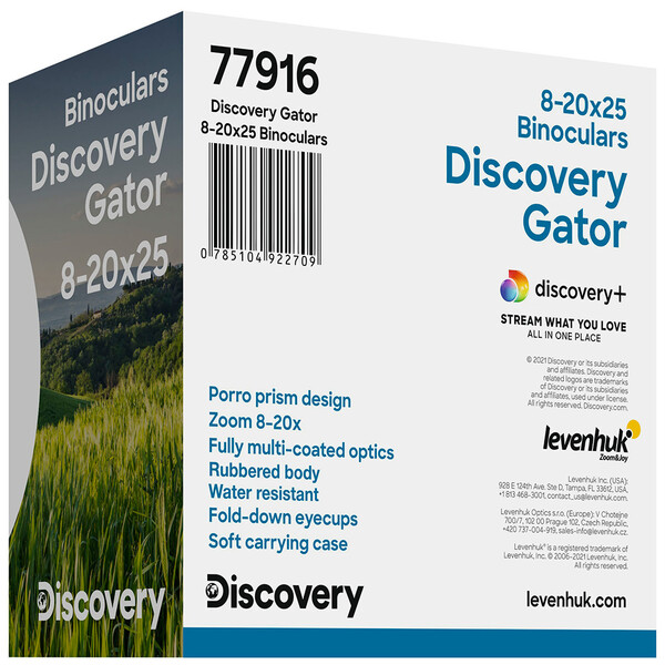 Discovery Lornetka z zoomem Gator 8-20x25