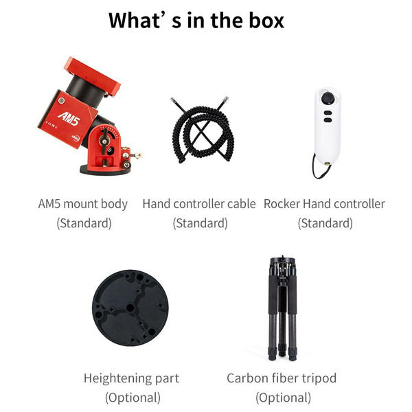 ZWO Montaż AM5 harmonic drive equatorial mount + carbon tripod