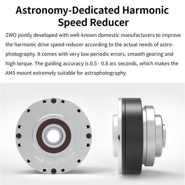 ZWO Montaż AM5 harmonic drive equatorial mount + carbon tripod