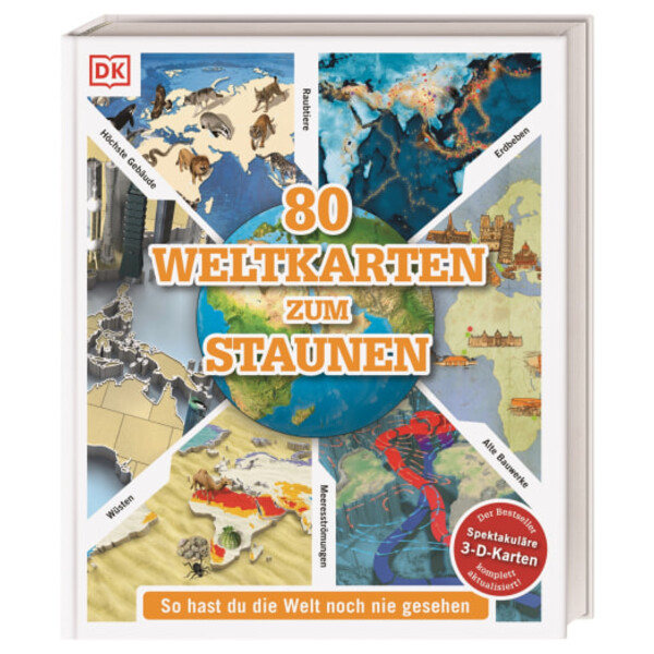 Dorling Kindersley 80 Weltkarten zum Staunen