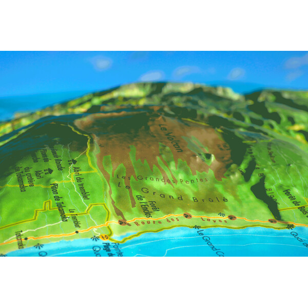 3Dmap Mapa regionalna La Réunion