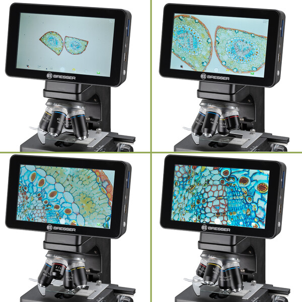 Bresser Mikroskop LCD Researcher, ekran, 40x-600x, DL, LED, 16MP