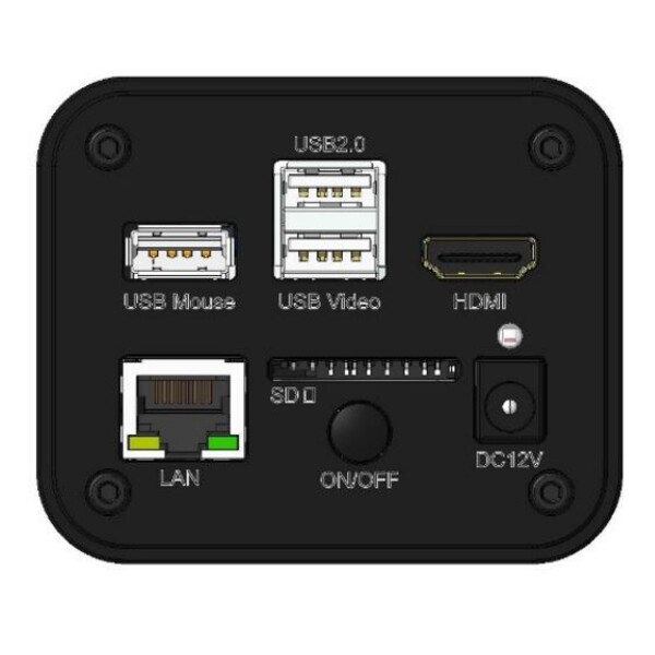 Optika Aparat fotograficzny C-HUB4K, kolor, CMOS, 1/1.8 cala, 2.0x2.0µm, 30fps, 4K/USB/HDMI, 8Mp
